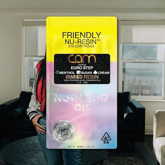 Friendly Brand - Friendly Brand x CAM - Euro Step 1g Nucleus Cured Resin 510 Cart - 1