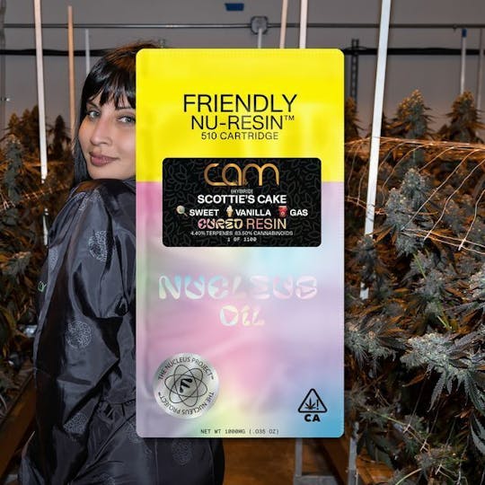 Friendly Brand - Friendly Brand x CAM - Scottie's Cake 1g Nucleus Cured Resin 510 Cart - 1