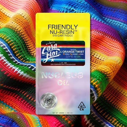 Friendly Brand - Friendly Brand x Casa Flor - Orange Twist 1g Nucleus Live Resin 510 Cart - 1