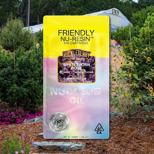 Friendly Brand - Whitethorn Rose 1g Nucleus Cured Resin 510 Cart - 1