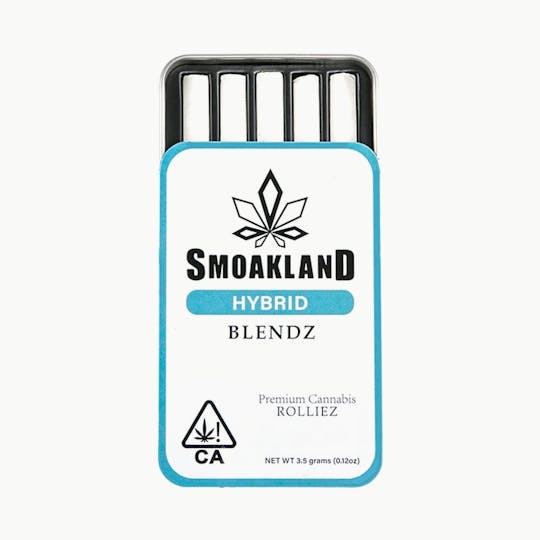 Smoakland - Blendz Pre-Roll Tin - Mandarin Cookies (H) 5pk - 3.5g - 1