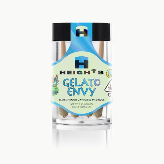 Heights Flower - Heights Gelato Envy- 5 pack mini Pre-rolls (5 X.5g) - 1
