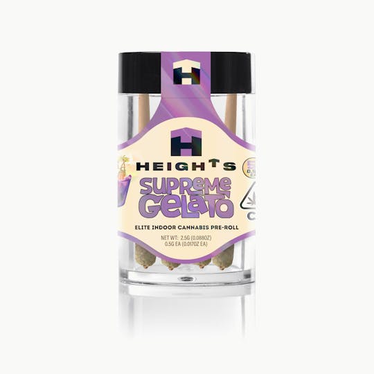 Heights Flower - Heights Supreme Gelato- 5 pack mini Pre-rolls (5 X.5g) - 1