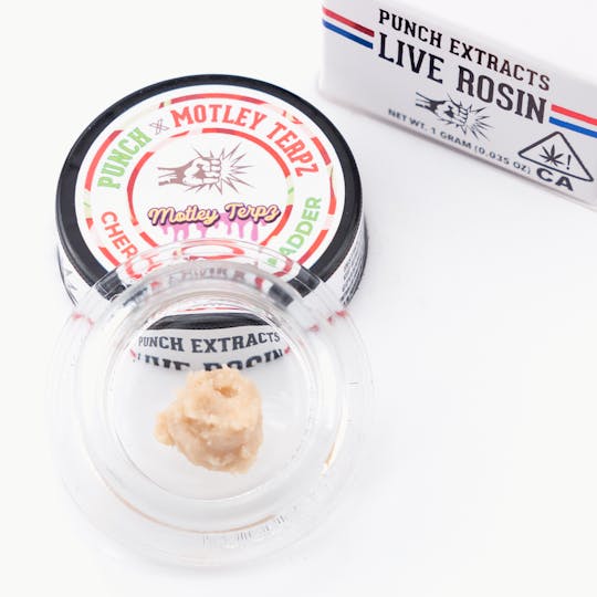 Punch Edibles & Extracts - Cherry Donkey Tier 4 Live Rosin Cold Cure Badder (1g) - 1