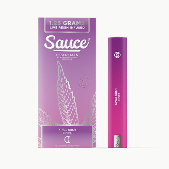 Sauce. - Sauce Essentials - King's Kush - 1.25G Live Resin AIO (CA, AZ, OR) - 1