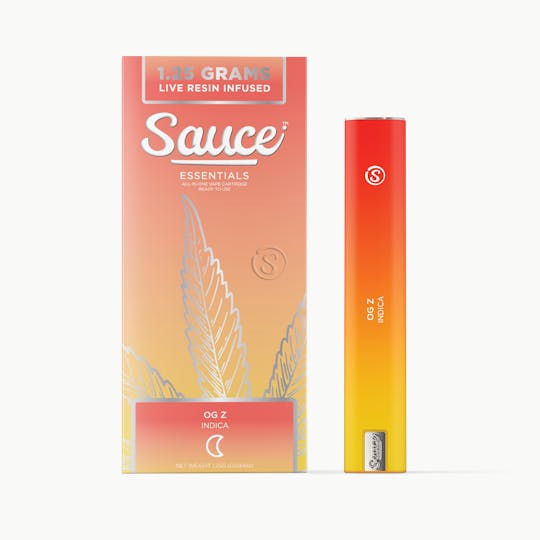 Sauce. - Sauce Essentials - OG Z - 1.25G Live Resin AIO (CA, AZ, OR) - 1