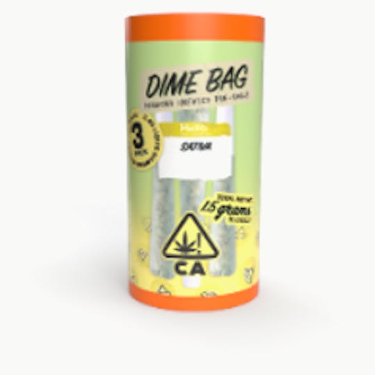 Dime Bag - Garlic Mintz Liquid Diamond Infused Pre-Roll 1.5g 3-Pack Indica - 1