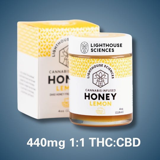 Lighthouse Sciences - Lemon Infused Honey | 440mg 1:1 THC:CBD - 1