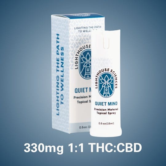 Lighthouse Sciences - Quiet Mind Topical Spray | 1:1 THC:CBD - 1