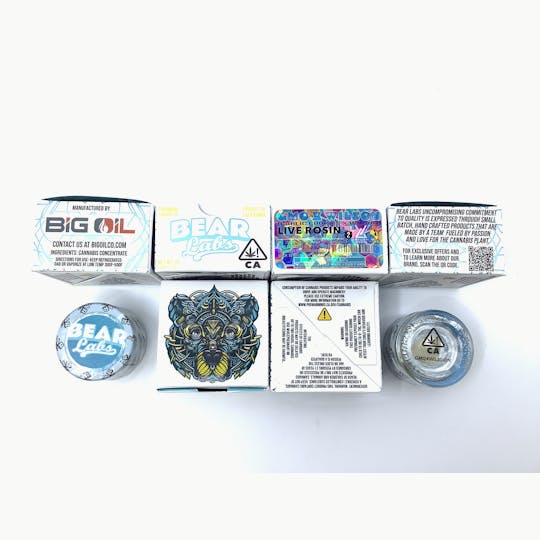 Bear Labs - GMO x Wilson T2 Live Rosin - 1g - 1
