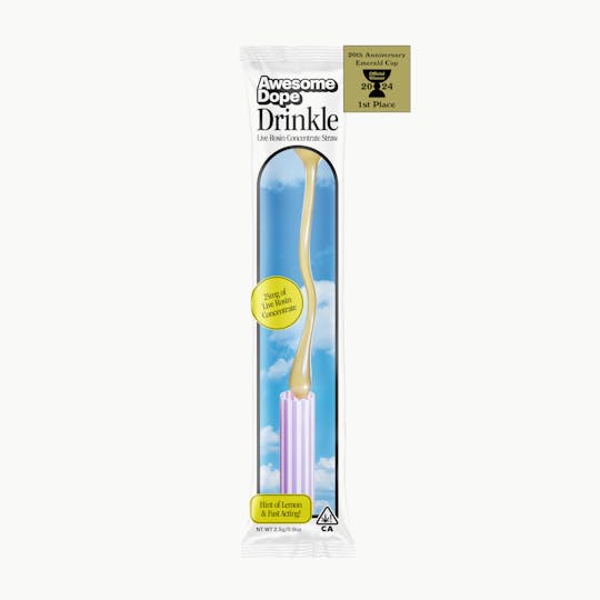 Awesome Dope - DRINKLE - SATIVA - LR CONCENTRATE STRAW - 25MG - AWESOME DOPE - 1