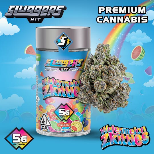 Sluggers Hit - Sluggers - Jarred Flower - 5g - Watermelon Zkittles - 1