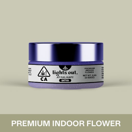 Lights Out - Jet Fuel Runtz (Sativa) Flower 3.5g - 1