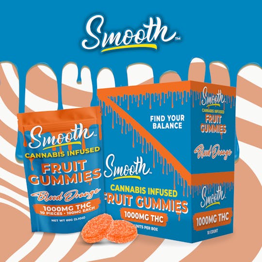 Smooth OKC - Blood Orange - 1000mg THC Gummies - 1