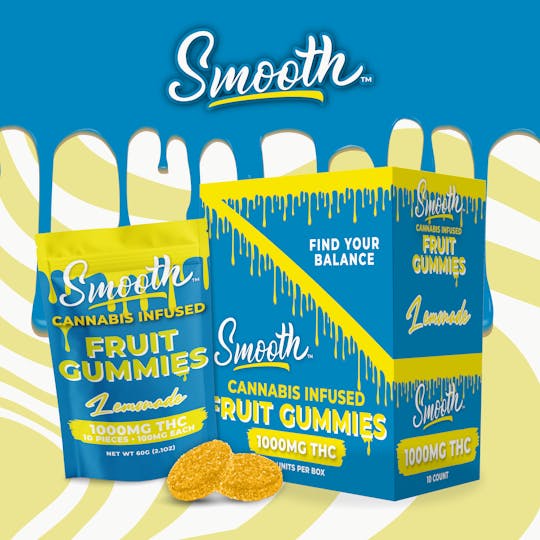 Smooth OKC - Lemonade - 1000mg THC Gummies - 1
