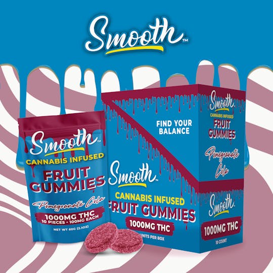 Smooth OKC - Pomegranate Cola - 1000mg THC Gummies - 1