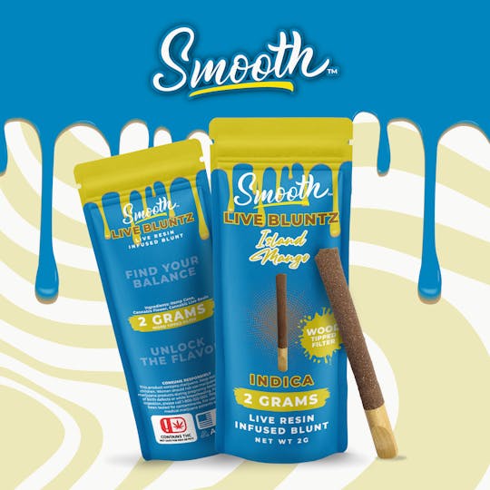 Smooth OKC - Live Bluntz - Island Mango - 2g Live Resin Infused Blunt - 1