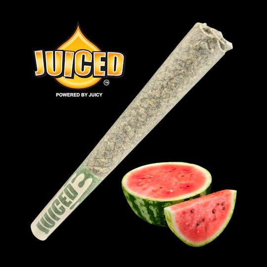 Juiced Powered By Juicy - Juiced Terp’d Pre-Rolls | Premium Flower + Kief | Watermelon Single .75mg - 1