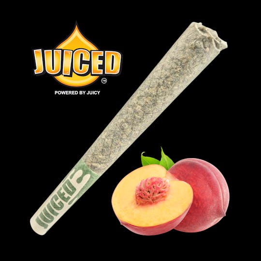Juiced Powered By Juicy - Juiced Terp’d Pre-Rolls | Premium Flower + Kief | Peach Single .75g - 1
