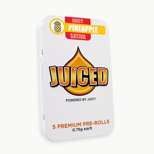 Juiced Powered By Juicy - Juiced - Pineapple - .75G - Non-Infused Pre-Roll (Sativa) - 5-Pack - 1