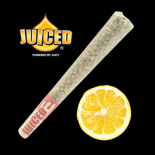 Juiced Powered By Juicy - Juiced Terp’d Pre-Rolls | Premium Flower + Kief | Lemon Single .75g - 1