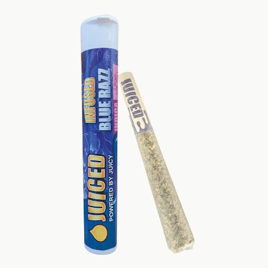 Juiced Powered By Juicy - Juiced Infused Pre-Rolls | Flower, Kief & Concentrate | Blue Razz Single - 1