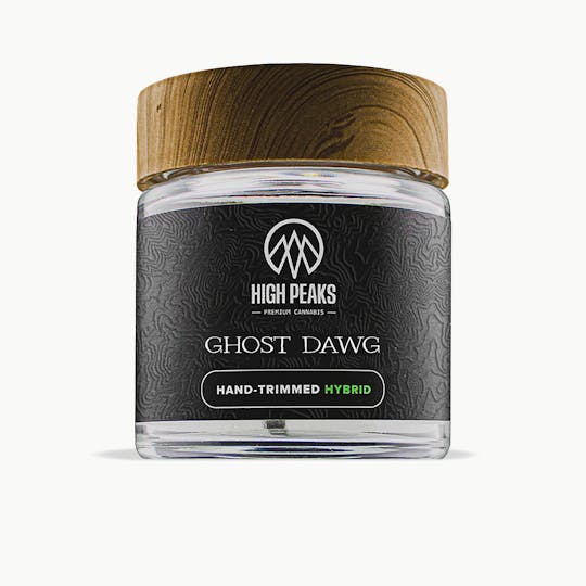 High Peaks - Ghost Dawg: Hand-Trimmed Flower | Hybrid | 3.5g | 26% THC - 1
