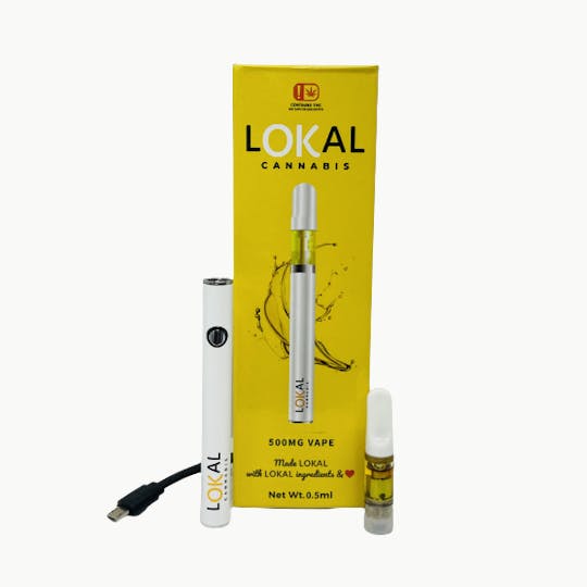 LOKAL Cannabis - Double OG Chem - 0.5g Distillate Vape Kit - 1