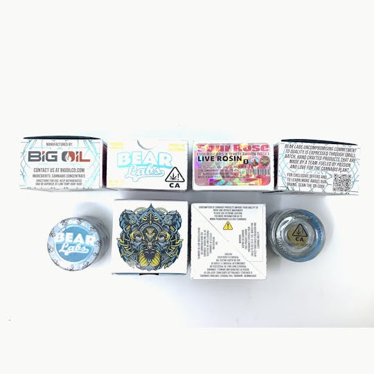 Bear Labs - Sour Rose T3 Live Rosin - 1g - 1