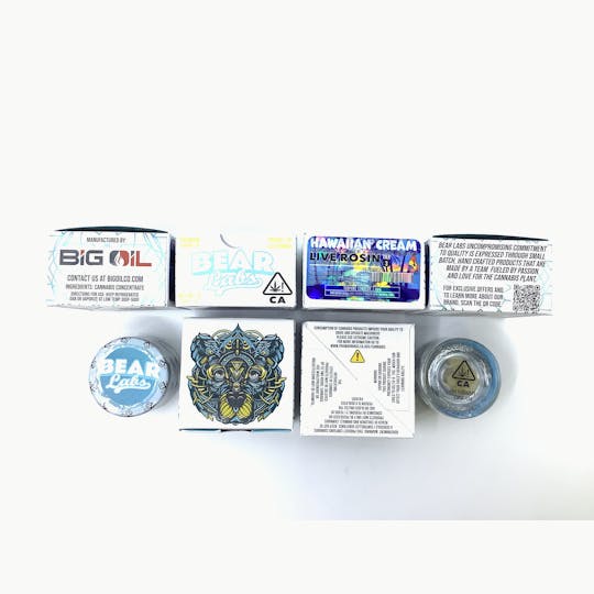 Bear Labs - Hawaiian Cream T3 Live Rosin - 1g - 1