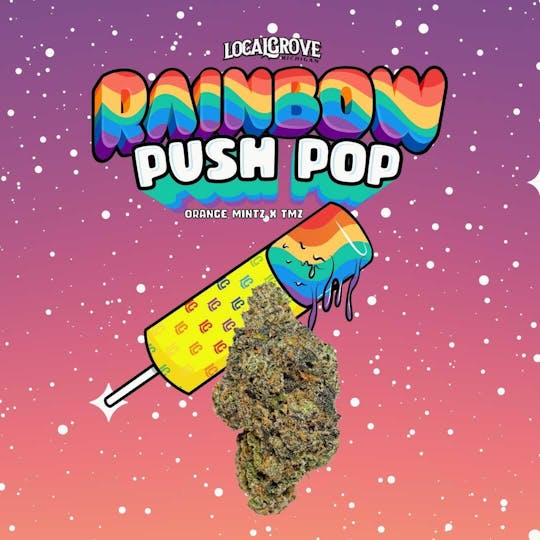 Localgrove - Local Grove Deli Style Flower | Rainbow Push Pop - 1