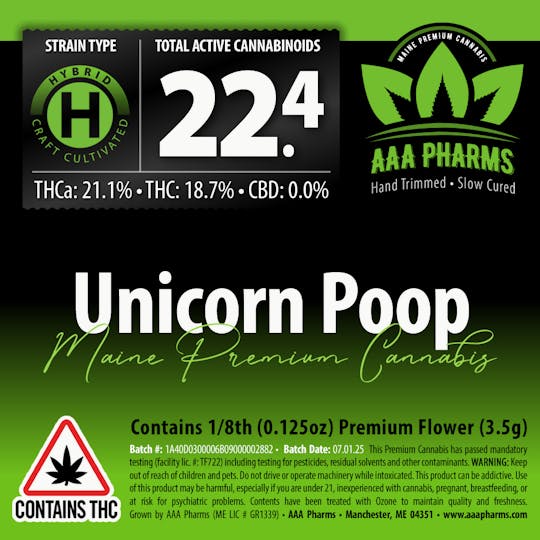 AAA Pharms - Unicorn Poop - Premium Flower - 1