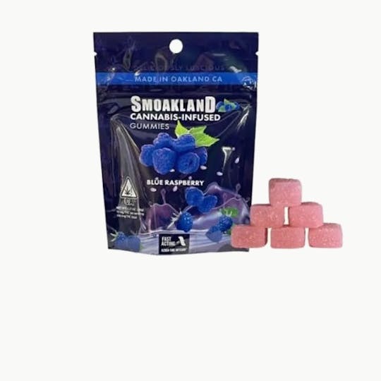 Smoakland - Smoakland Gummies - Blue Razberry - 100mg - 1