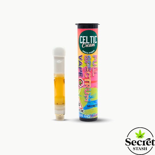 Secret Stash - Secret Stash | Cured Resin Cart | Celtic Cream | 1g - 1