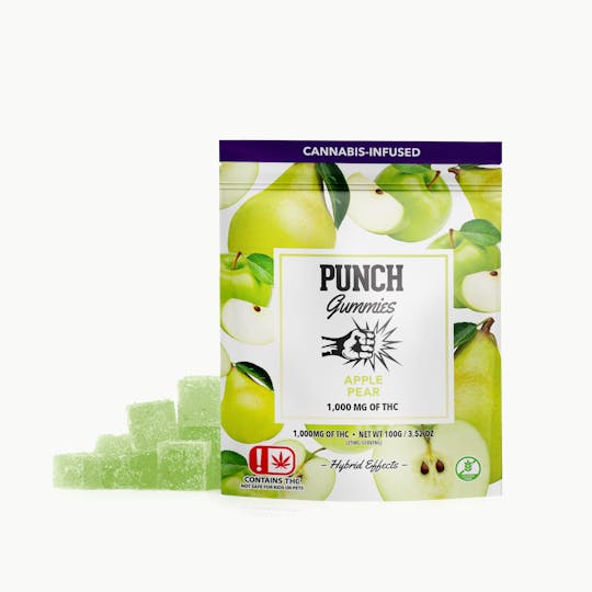 Punch Edibles & Extracts - Apple Pear Extreme Gummies 1,000 (OK) - 1