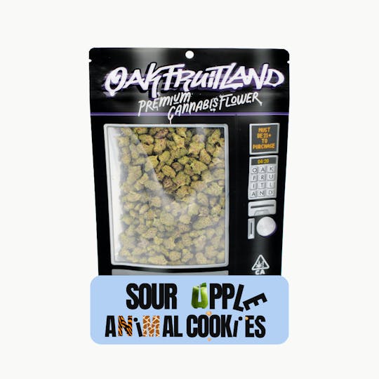 Oakfruitland (OFL) - Sour Apple x Animal Cookies Premium Flower 28g - Funsize Series - 1