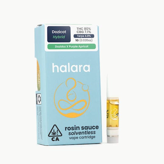 Halara - Solventless Rosin Sauce - Dozicot Vape 1G Cartridge - 1