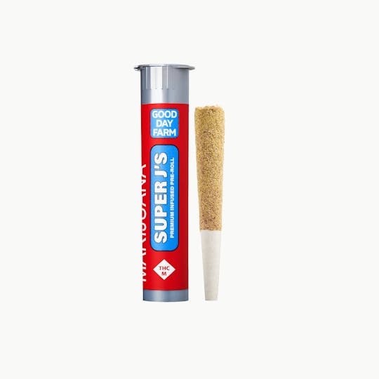 GOOD DAY FARM - GDF: Infused Pre-Roll | Blueberry x Blueberry Headband | Super J's | 1g - 1