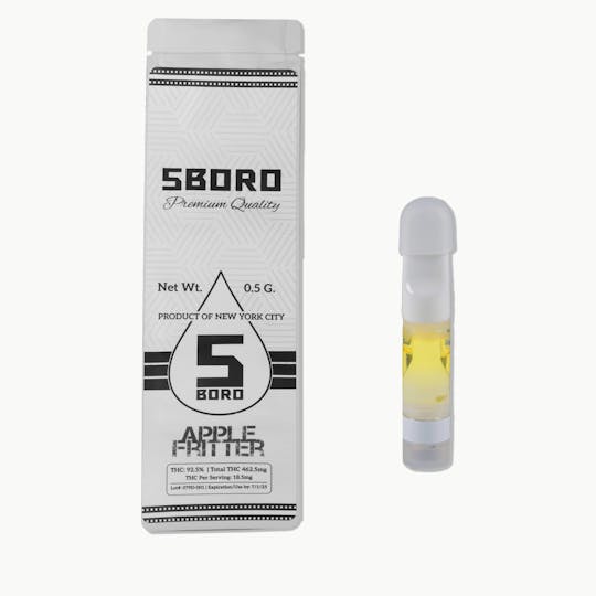 5Boro Cannabis - Apple Fritter .5g Cartridge - 1