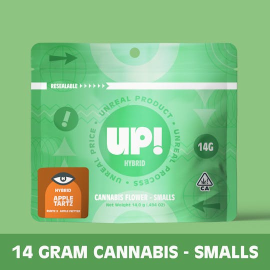 UP! - Apple Tartz (Hybrid) Cannabis Smalls 14g - 1