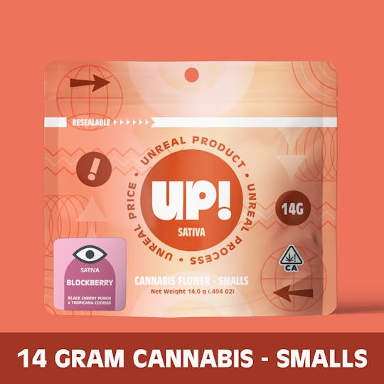 UP! - Block Berry (Sativa) Cannabis Smalls 14g - 1