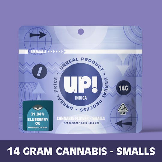 UP! - Blueberry OG (Indica) Cannabis Smalls 14g - 1