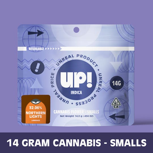UP! - Northern Lights Greenhouse (Indica) Cannabis Smalls 14g - 1