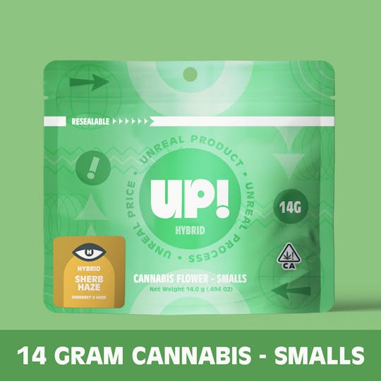 UP! - Sherb Haze (Hybrid) Cannabis Smalls 14g - 1