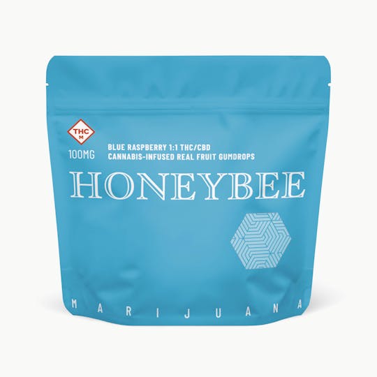 Honeybee - Blue Raspberry 1:1 Gumdrops | 100mg - 1