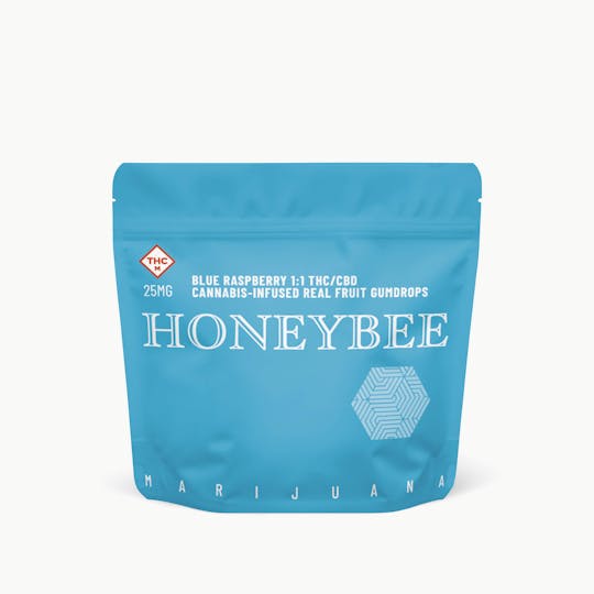 Honeybee - Blue Raspberry 1:1 Gumdrops 5-pack | 25mg - 1