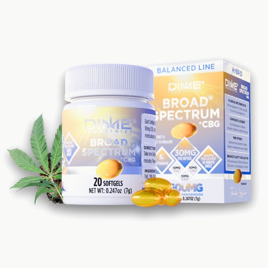 Dime Industries - Balanced Line "Afternoon" CBG Softgels - 1