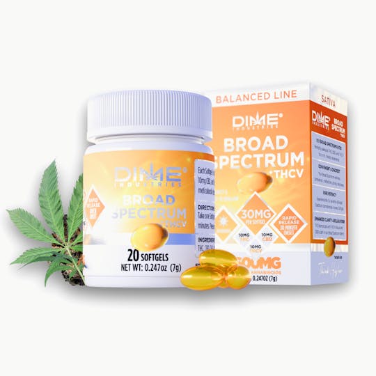 Dime Industries - Balanced Line "Morning" THCV Softgels - 1