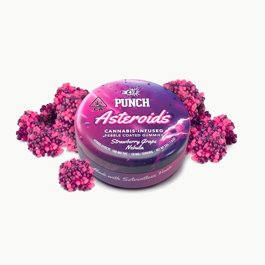 Punch Edibles & Extracts - Strawberry Grape Nebula Asteroids (100mg) - 1