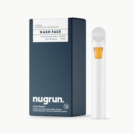 nugrun. - Live Resin 1G All-In-One | Hash Face - 1